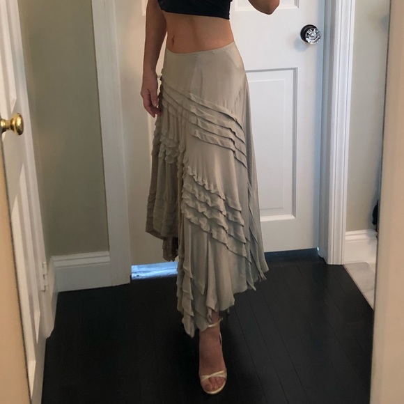 DKNY Silk Midi Skirt - Picture 3 of 8